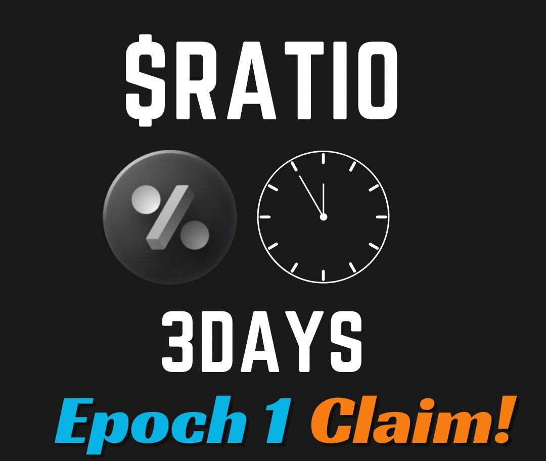 LFG <a href="/ethratio/">Ratio</a> Epoch 1 ends in 2 days

LFG
keep farming $RATIO

Comment RT Like QT

with $RATIO