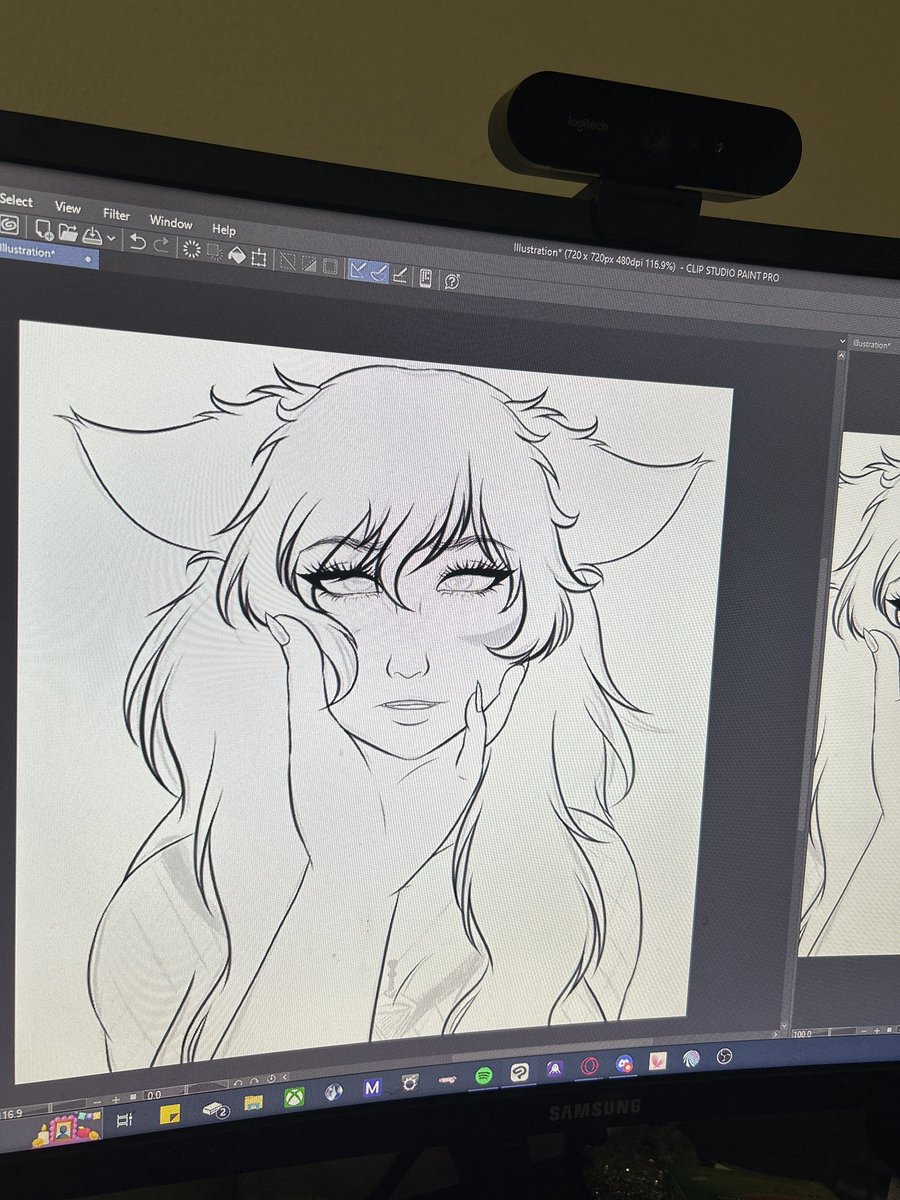 AstridSolaras's tweet photo. Little WIP o: slow progress~ https://t.co/FOp9aBcPlU