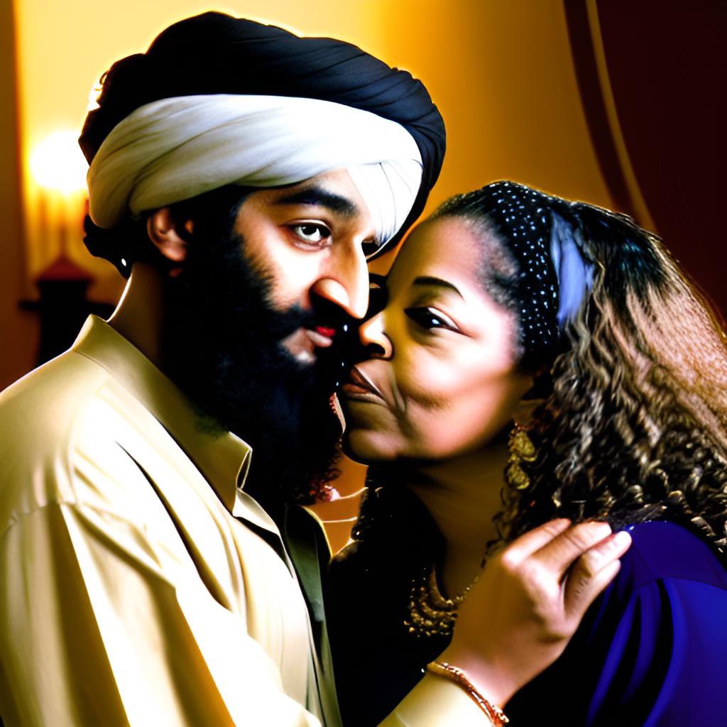 Wakeupgetbaked's tweet photo. Oprah Winfrey with Osama Bin Laden’s son (May 24th 2023) https://t.co/a7GH5VxI2a