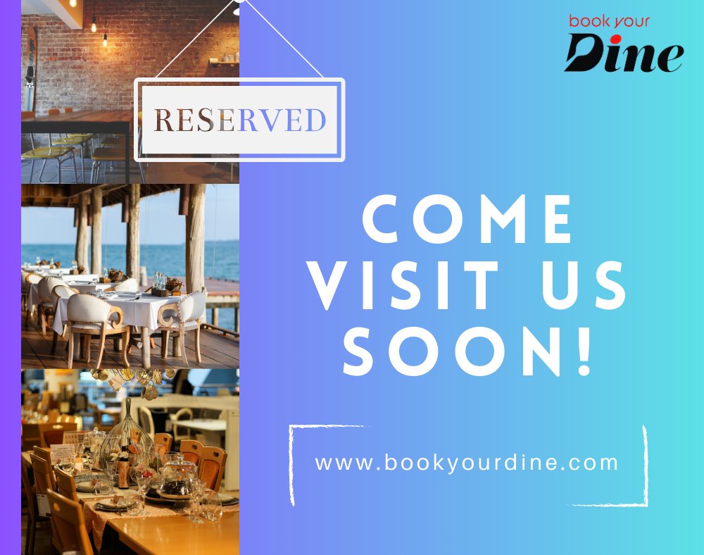 Book Your Dine | Making Dining Reservations a Breeze.

#BookYourDine #FoodieApp #DigitalDining #ConvenientDining #FoodExplorer #OnlineFoodOrdering #OnlineReservations

Visit: bookyourdine.com