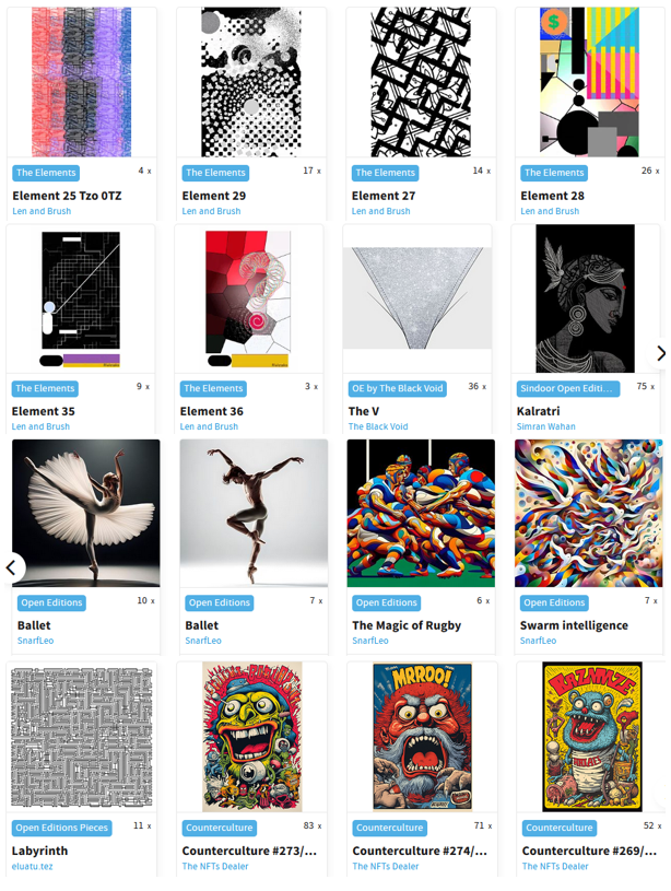 🐸🐸Fifi make shopping🐸🐸
Even if no #fifi were adopted, I have make some #nfts purchases (most at very low price) and discover artists I didn't know yet.
<a href="/lenandbrush/">ZenArtClub</a> <a href="/TheBlack_Void_/">The Black Void ⚫️🤝</a> @TheSamosaRani <a href="/WW_Leopold/">Leo</a> @El_Uatu <a href="/TheNFTsDealer/">The NFTs Dealer</a> 
Thanks for your art on #tezos #objkt