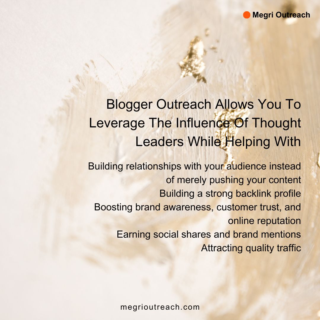 MegriOutreach's tweet image. Blogger outreach means working with respected experts to connect with your audience and not just sharing your content. 

#bloggeroutreach #guestposting #onlinecontent #digitalmarketing #contentstrategy #linkbuilding #contentmarketing #trafficgeneration #onlinereputation #LINK