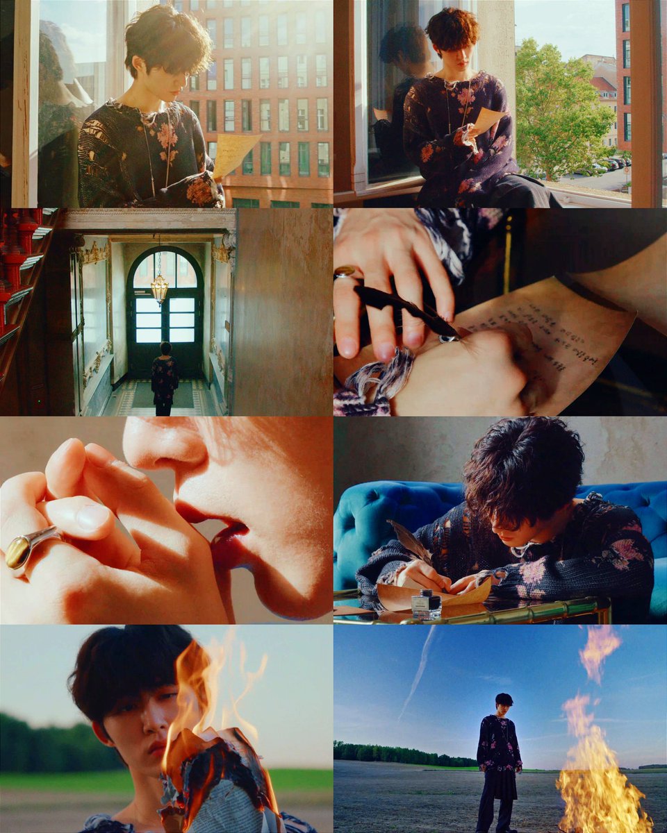 hanbinsnaps's tweet image. Kim hanbin shooted the 4 Letters track film in Germany 😳