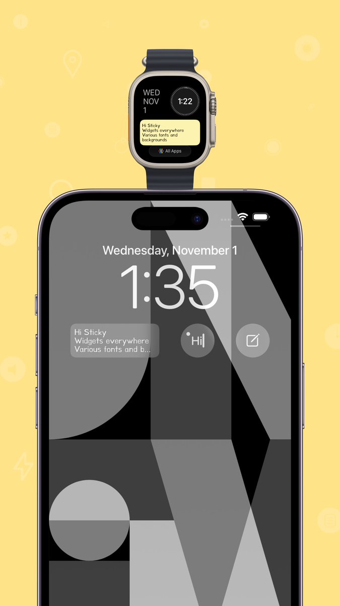 Hi Sticky v2.5 will be updated with widgets, everywhere..😀