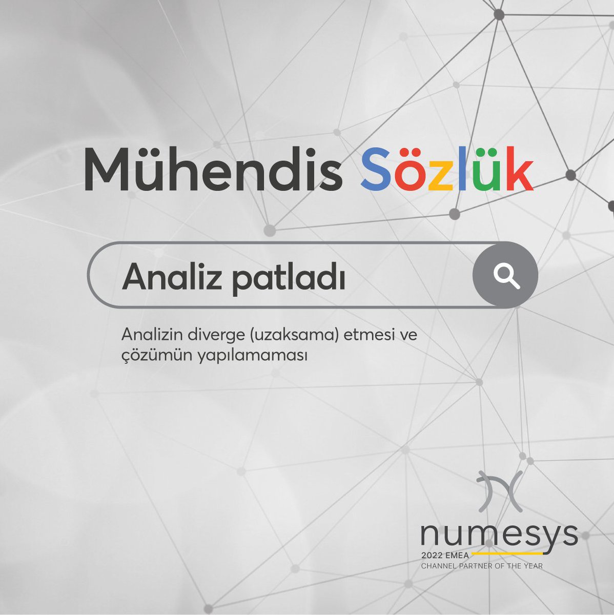 numesys_'s tweet photo. Mühendisliğin uçsuz bucaksız dünyasına sizler için giriş yaptık. Her gün yeni bir terimle mühendislik dünyasını keşfediyoruz.
#MühendisSözlük #Mühendislik #Simülasyon #Simultion #Ansys #AnsysTürkiye #Engineering #Analiz #Diverge https://t.co/nJVVb7g3Uc