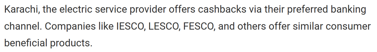 zsubzwary's tweet photo. @IESCOIslamabad Do you guys have a cashback system? Can you please clarify this? If not, what other options do customers have?

Here is the link to the full article.
https://t.co/BW0vLI2x9i https://t.co/cUsLNlF1eK