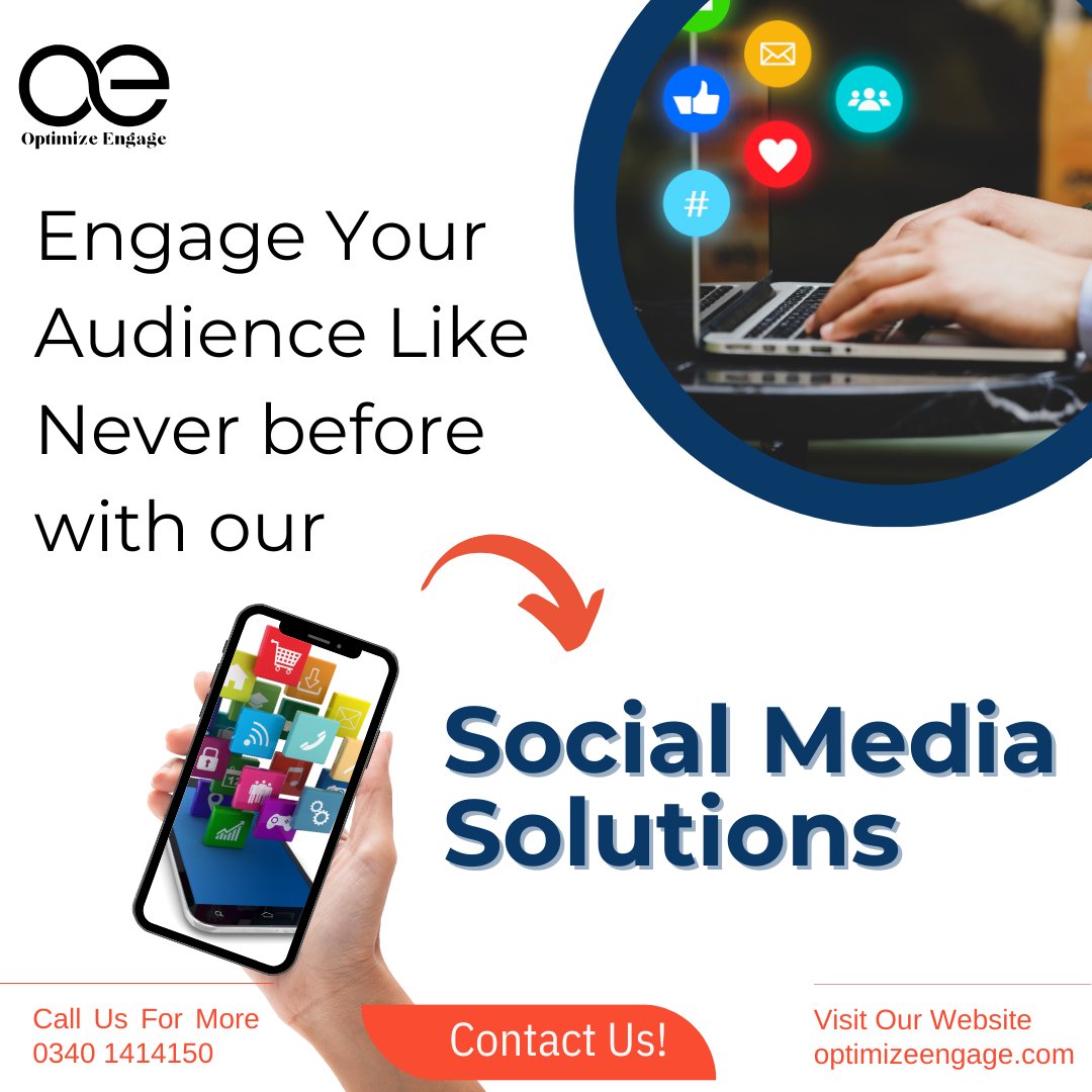 optimizeengage's tweet photo. Looking to boost your social media engagement? We've got the solutions you need.

Let's engage the world together
 📱  0340 1414150  
📷 https://t.co/RwlWcPKvme 

#OptimizeEngage #Engagement #SocialMediaMarketing #digitalmarketingagency #socialmediaagency #socialmediamanagement https://t.co/EkvnQ8BG9m