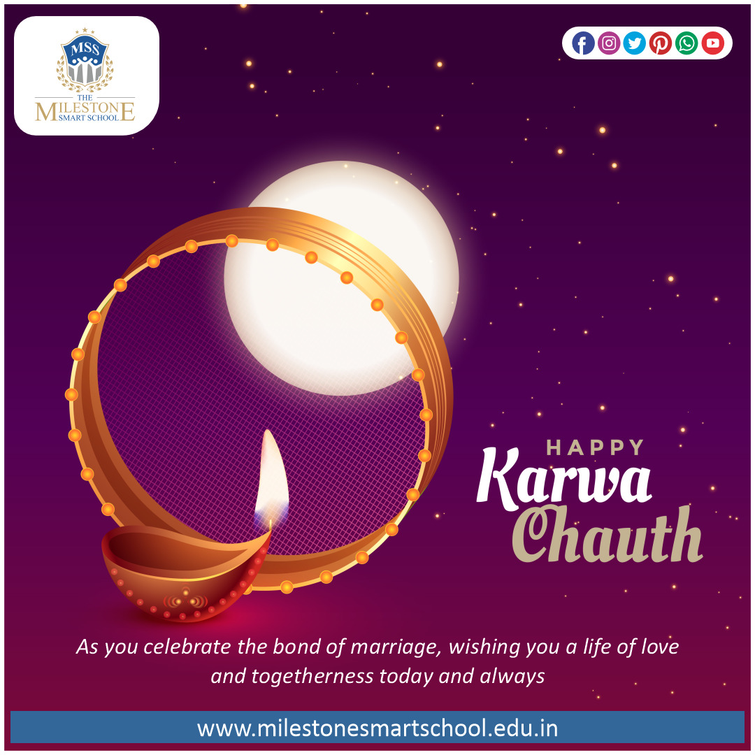 DlfMilestone's tweet photo. May Goddess Parvati and Lord Shiva fill our life with love, peace happiness, good health and wealth. Happy Karwa Chauth!
#KarwaChauth #Husband #Wives #Marrige #Bond #Love #CBSESchool #DLFColony #AmanBagh #BestSchoolNearMe #BestSchoolInPatiala #ICSESchool #Punjab https://t.co/T7FJbWLU6M