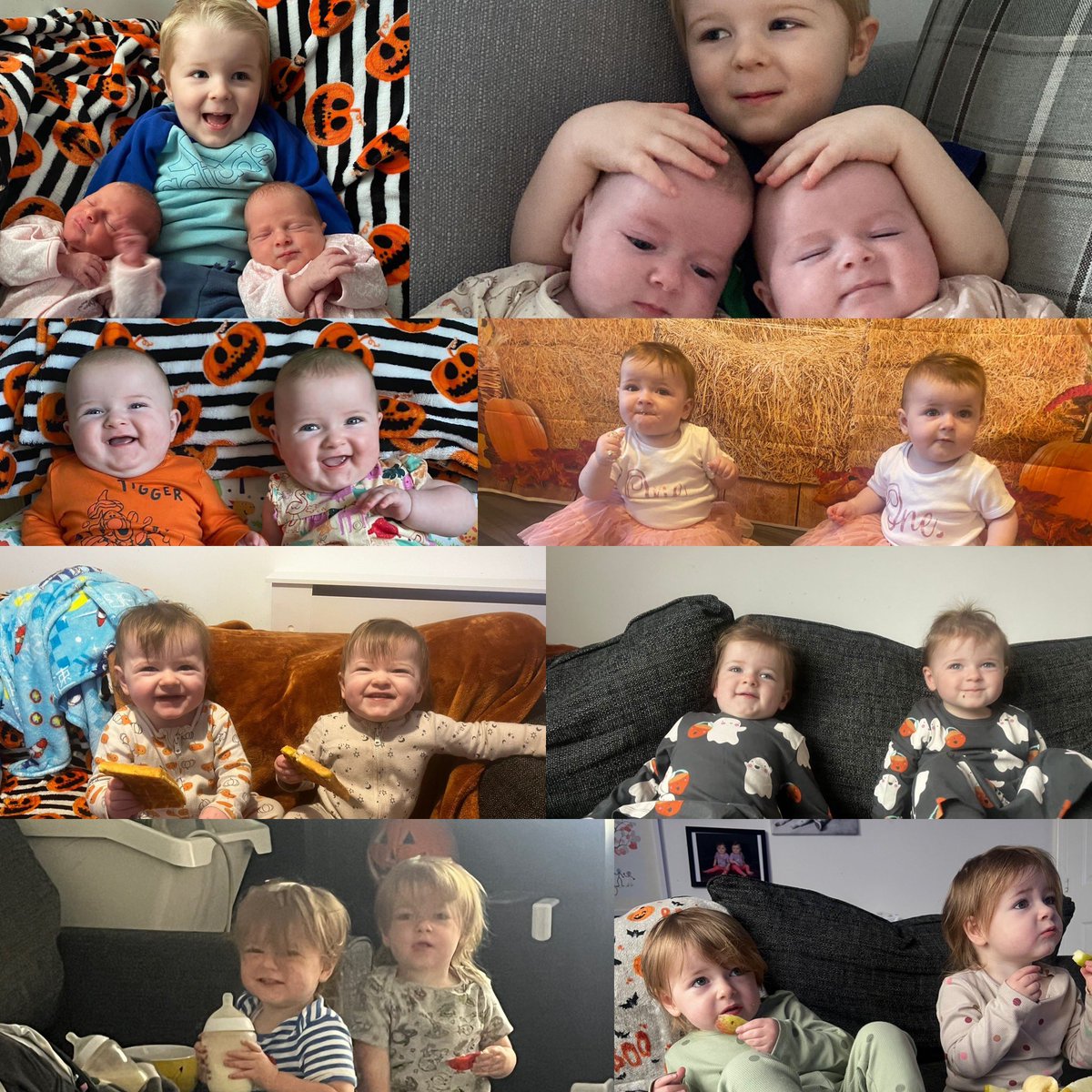Shaunski15's tweet photo. Terrible twos have finally arrived. Happy birthday Skylar and Raven @marauder_potter #HappyBirthday #2today #twins https://t.co/rEMYF5enjx
