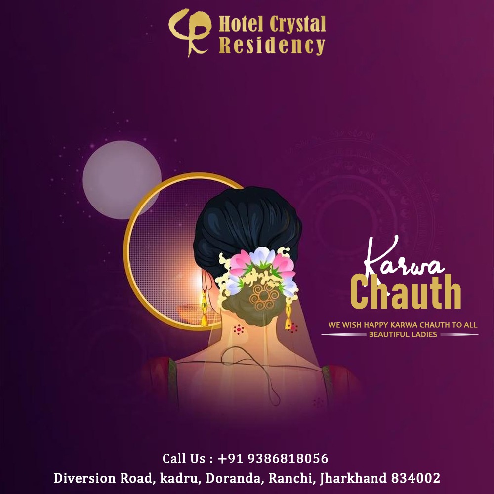 May this day strengthen the bond of love between you two. May the almighty bless you with a happy and long marital life.
Happy Karwa Chauth!

#karwachauth #karwachauthspecial #trending 
#crystalresidency #FoodInTheAir #desi #Swiggy #swiggyindia #swiggyorder #Ranchi
#jharkhand