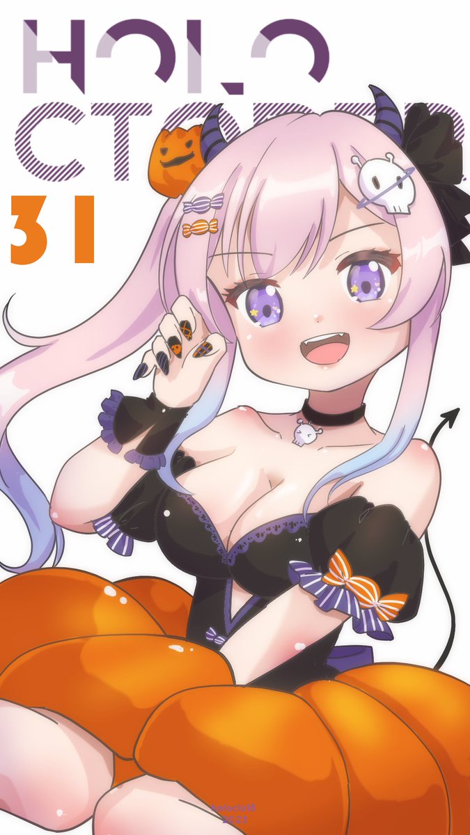「#HOLOctober day 31! my kami oshi!!akhirn」|haloclo 🐈‍⬛🎀 Comifuro16 F-54 HaloxNikkiのイラスト