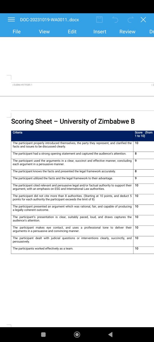 ZILSA2022's tweet photo. Well done to our team that participated in the DLA Piper Sustainability moot. We are very proud of you counsel. @FalasZimbabwe @SheRadicalMambo  @amnesty_zim @afca https://t.co/qpVJqDVjqT