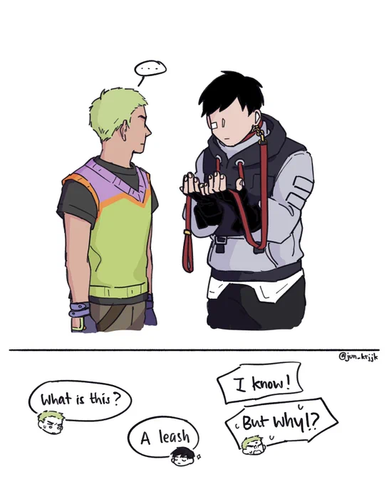 My Isekko (Iso x Gekko) dynamic😂🤪

Pet-owner relationship(?)

(Ps. This idea came out before Iso's voice lines released, LOL)

#Isekko 