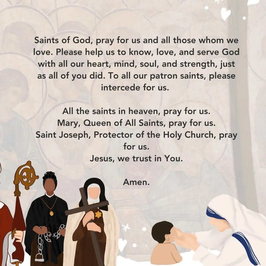 thefeastph's tweet photo. Join us in honoring All Saints today.
Let's remember and pray for the saints who have inspired us with their faith and devotion.
Know more about our saints. Go to your Feast App > Pray > Prayer to Saints / Catholic Devotions
#FeastApp https://t.co/zbcGqVm3Eg