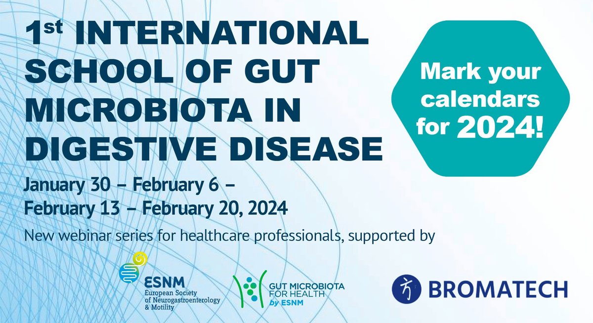 Do you want to feel confident recommending the right probiotic and dietary intervention for disorders of gut-brain interaction? Then you cannot miss the 1st International School of Gut Microbiota in Digestive Disease! isgm2024.com #ISGM2024