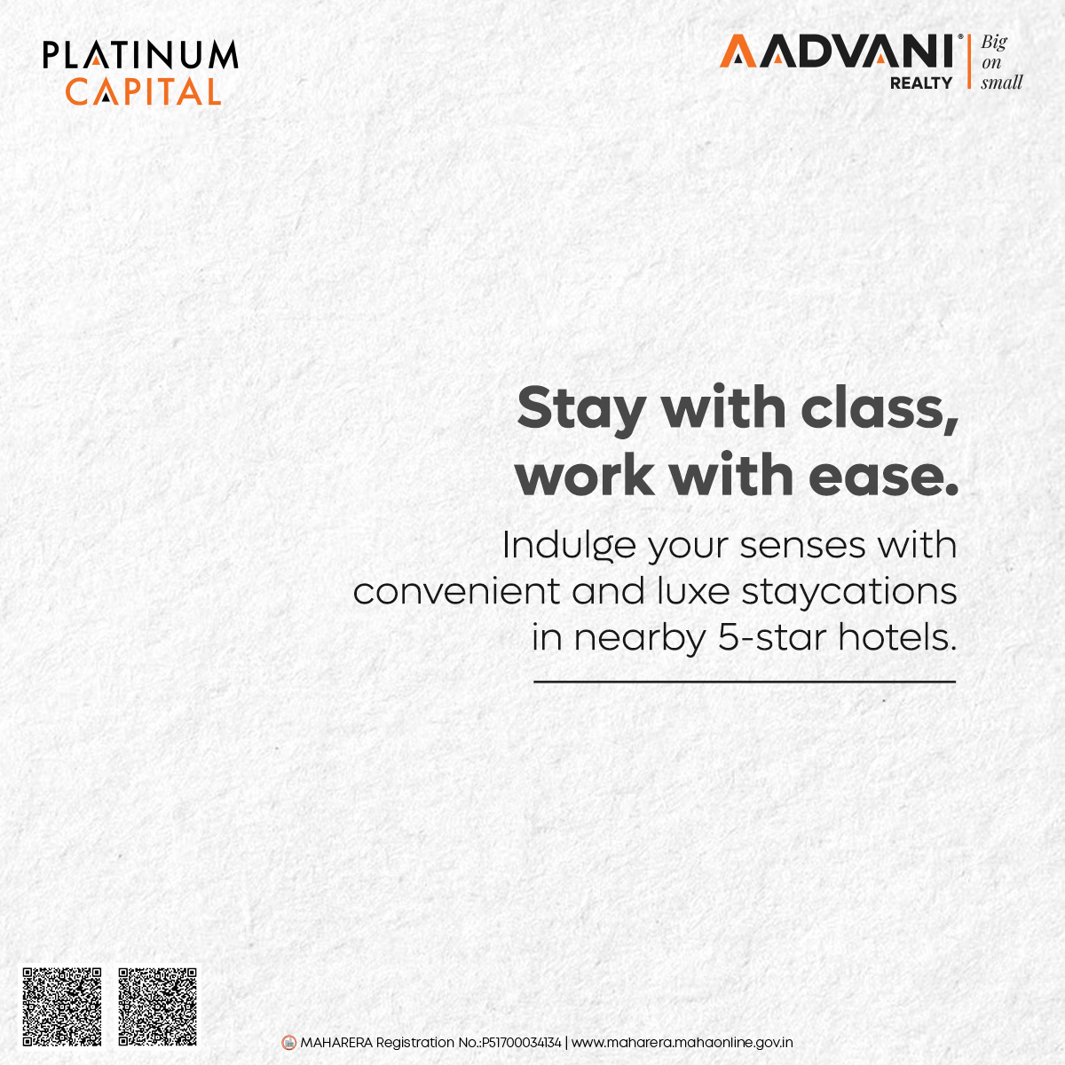 AAdvaniRealty's tweet image. Explore Platinum Capital&apos;s prime commercial spaces, nestled near 5-star hotels for unmatched convenience and prestige. Elevate your business experience with us.

#AAdvaniGroup #PlatinumCapital  #ConvenientExperience  #PrimeLocation #NearbyLuxuryHotels #SeamlessComfort #RealEstat