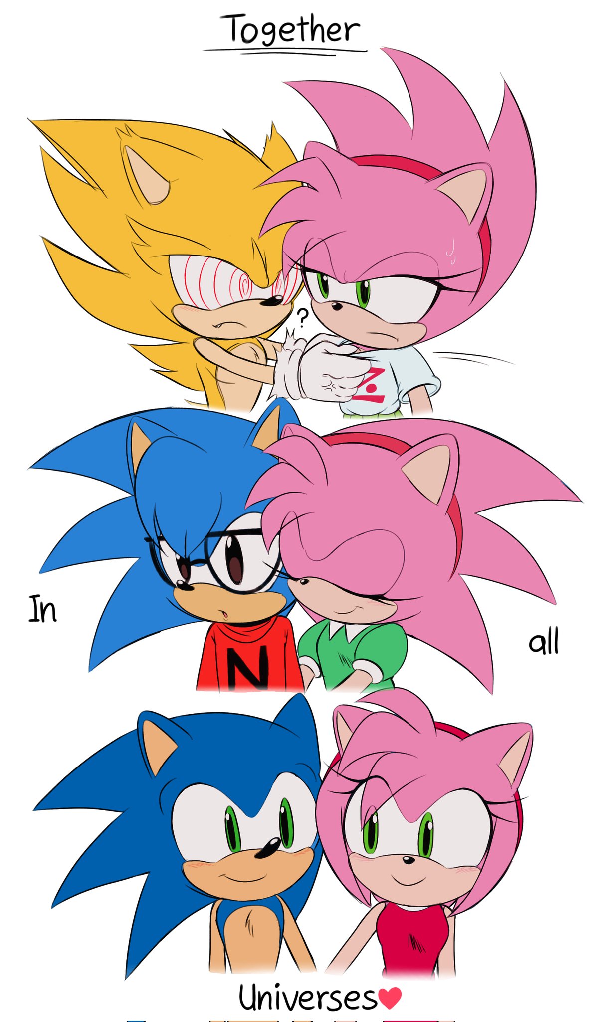 𝗵𝗮𝗻𝗮 ☆ on X: #sonamy #fanart  / X