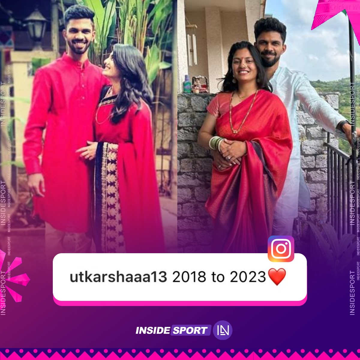 Ruturaj Gaikwad & Utkarsha Pawar completes 5️⃣ years of togetherness 💓

#RuturajGaikwad #UtkarshaPawar #CricketTwitter