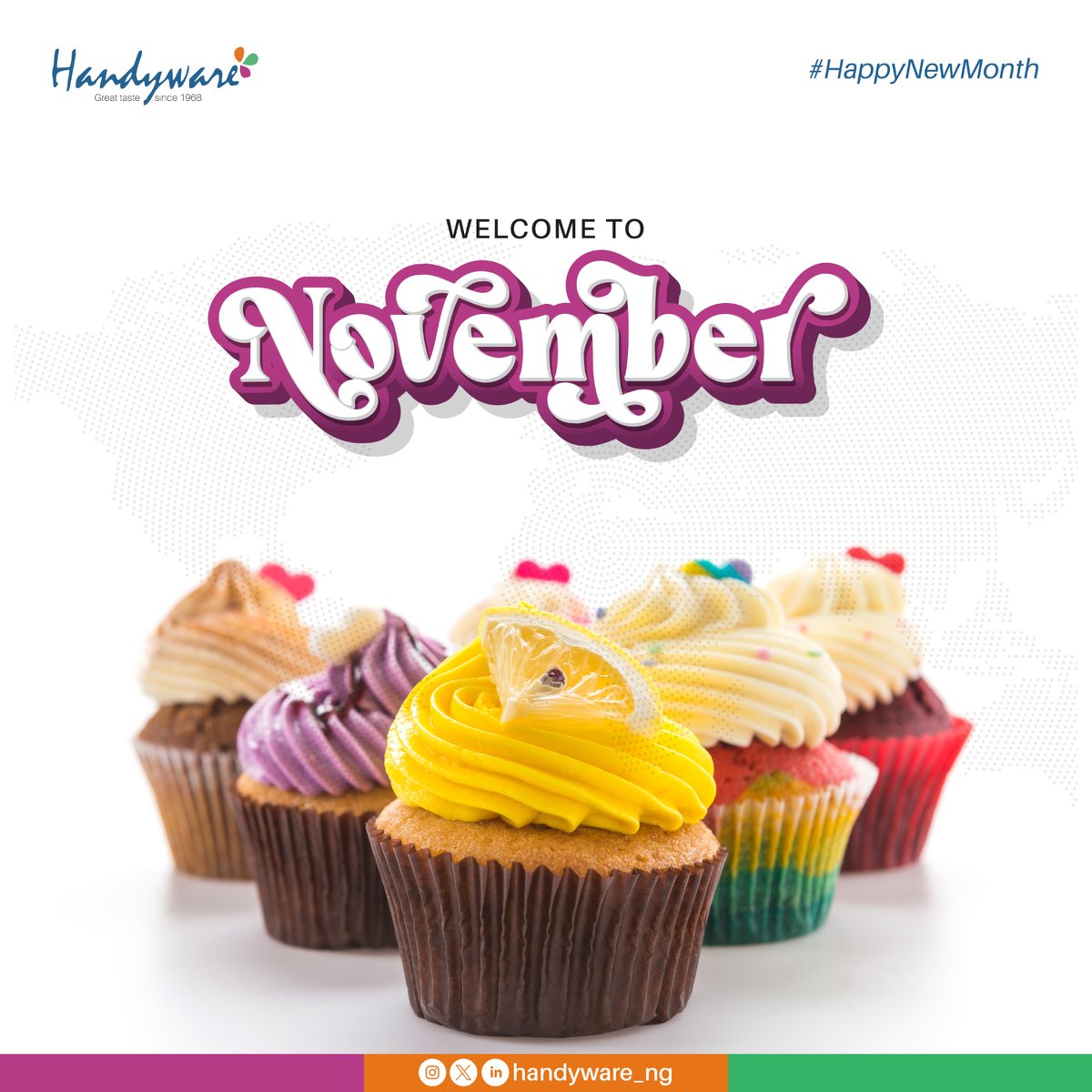 handyware_ng's tweet photo. Welcome to the eleventh month of the year. May this month bring you peace, joy, and good tidings. Happy New Month โค๏ธ
.
.
#handyware #handywarenigeria #happynewmonth #november #seasonings #flavors #foodingredients https://t.co/LzxMi6ifAx