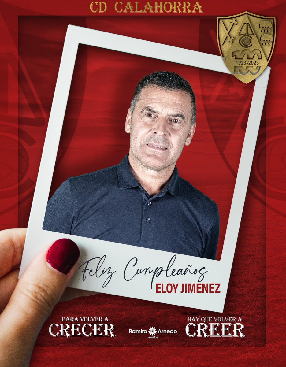cdcalahorra's tweet photo. 💯Hoy cumple años nuestro directivo, ELOY JIMENEZ🎂

🎉🎊Muchas felicidades  ELOY  🎉🎊

#centenariocdcalahorra
#ciudadrojilla https://t.co/0TXw78x8Ub