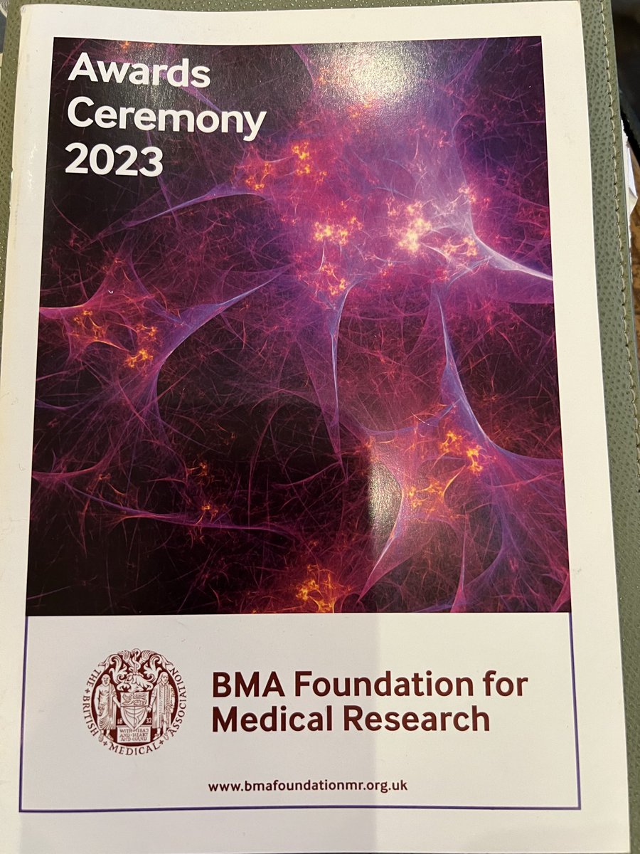 Wonderful evening ⁦⁦@BMAFoundationMR⁩ celebrating the work of up and coming future leaders in the field and giving away 900K of independent funds for high quality research Great to see psychiatry represented in grants given! ⁦@subodhdave1⁩ ⁦⁦@WesselyS⁩