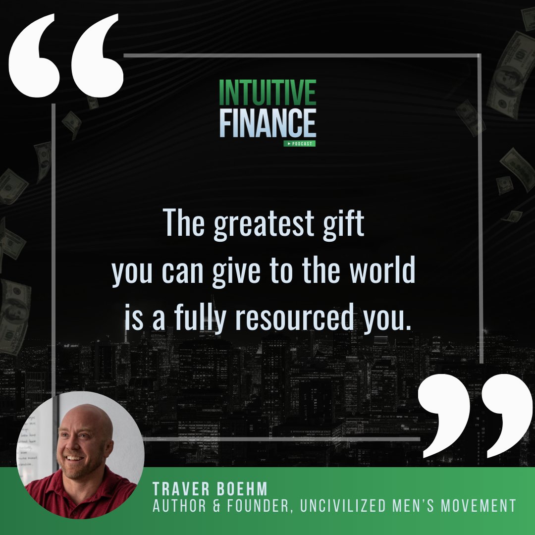 FiscallySavage's tweet photo. Join us in an all-new episode of #IntuitiveFinance as author and founder of the UNcivilized Men's Movement Traver Boehm shares insights on getting rid of the Nice Guy and embracing an actualized version of masculinity.

Listen here: https://t.co/kQevmw5ogj https://t.co/FRbb8xCbrM