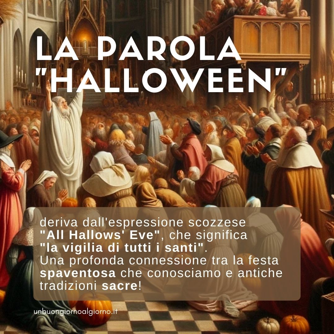 UnBuongiornoAlG's tweet photo. L'origine del nome "Halloween" ha radici molto più profonde di quanto potresti immaginare. Scopri la storia dietro la festa più spaventosa dell'anno! 🍁🕯️ Leggi di più: https://t.co/aF71XrmxSB #unbuongiornoalgiorno #StoriaDiHalloween https://t.co/79erW6Alk8