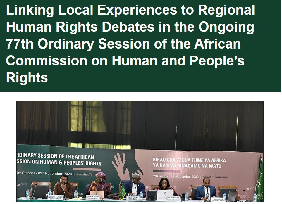 awacuganda's tweet photo. Wht we need to know &amp;learn from regional &amp;global discussions, &amp;how do we connect local experiences to regional human rights debates in the Ongoing 77th Ordinary Session of African Commission on Human &amp; People’s Rights?
#ACHPR77 
Check in our latest blog👇

https://t.co/E5B6wTMWPN https://t.co/pk3Mk6I1Ie