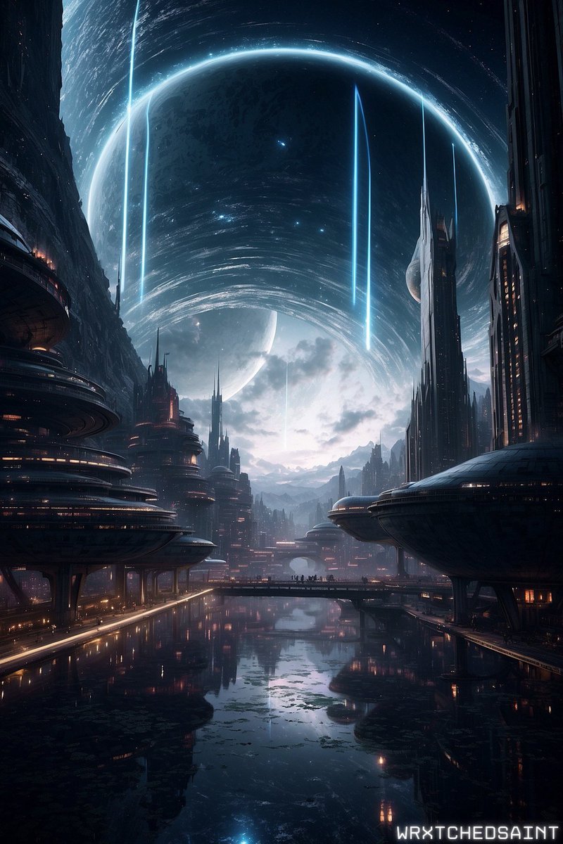 WRXTCHEDSAINT's tweet photo. Goodnight from the inner city 

#AIArt #AIArtCommunity #MassEffect https://t.co/tqAAts1xgq