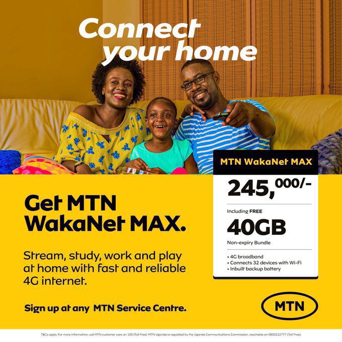 theslayking's tweet photo. Get your home connected to the speediest, most dependable internet for working, streaming, studying, and playing games 🥳
#MTNWakaNetMax #MTNInternet https://t.co/ePkOClGsq7