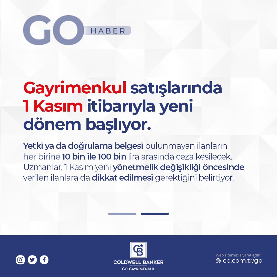 1 Kasım itibarıyla ilan sitelerinde kimlik doğrulama zorunlu hale geliyor! Artık satış yapacak kişiler, kimliklerini ve satış yetkisini e-Devlet veya Web Tapu üzerinden doğrulamak zorunda. Bu adım, piyasayı manipüle eden sahte hesapları ve bilgi kirliliğini engelleyecek.