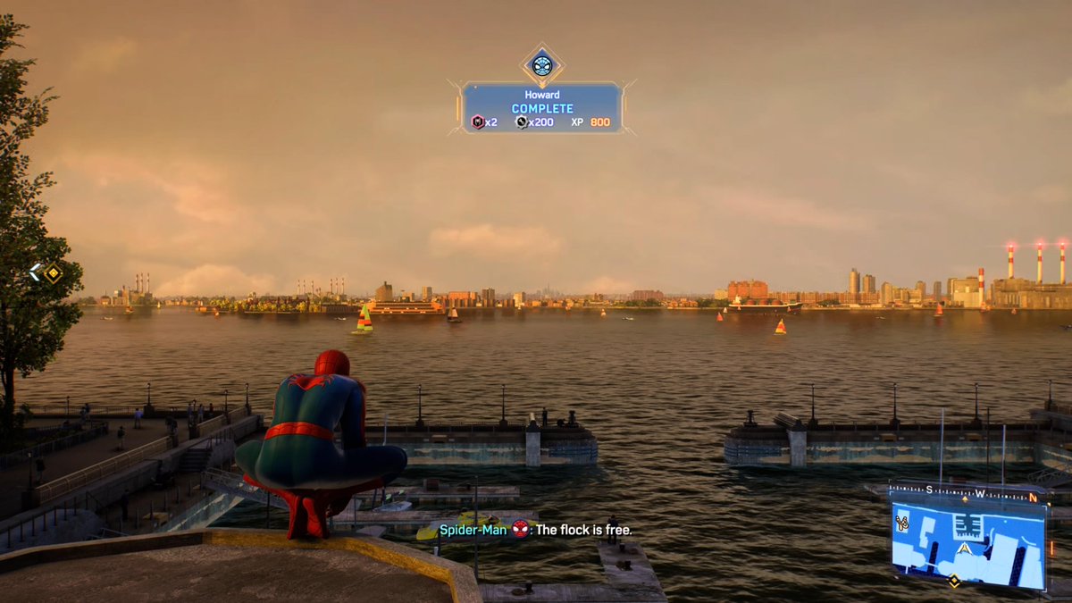 "Seabird, seabird fly home!"  Saddest side mission ever. 😭   I had to take a moment. 🤧      
#PS5Share, #MarvelsSpiderMan2