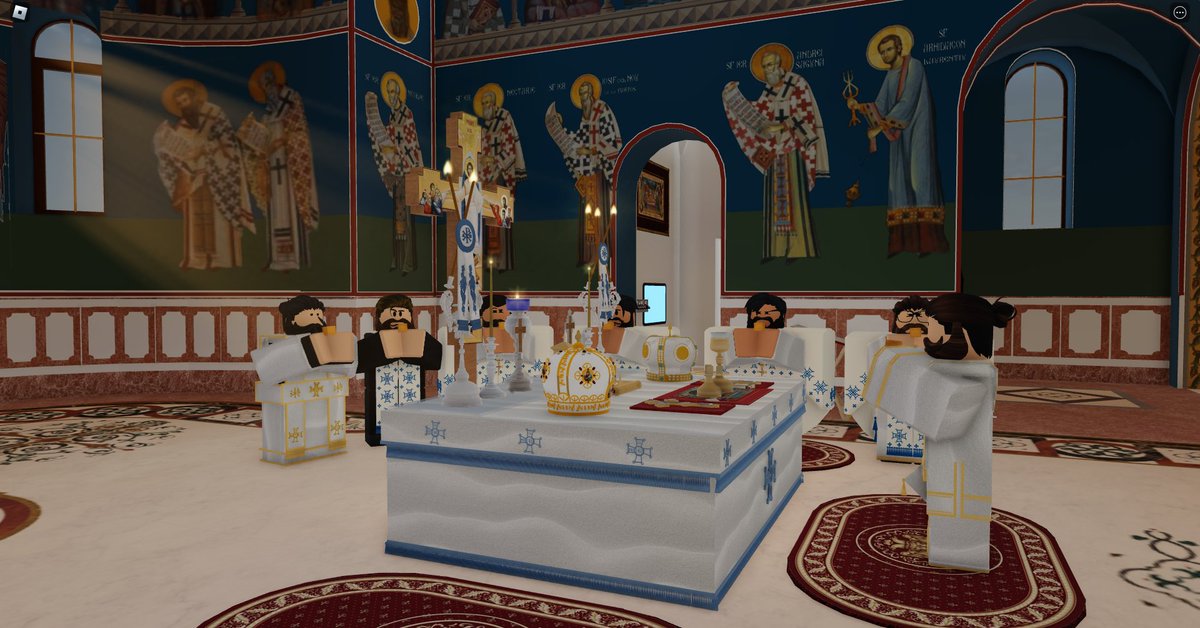 ROMORoblox's tweet image. The Divine Liturgy in the 24th Sunday after Pentecost served by His Beatitude, Alexander, at the metropolis cathedral. 

At the end of the service, Father Elijah from SOMOR was elevated at the rank of Archimandrite.