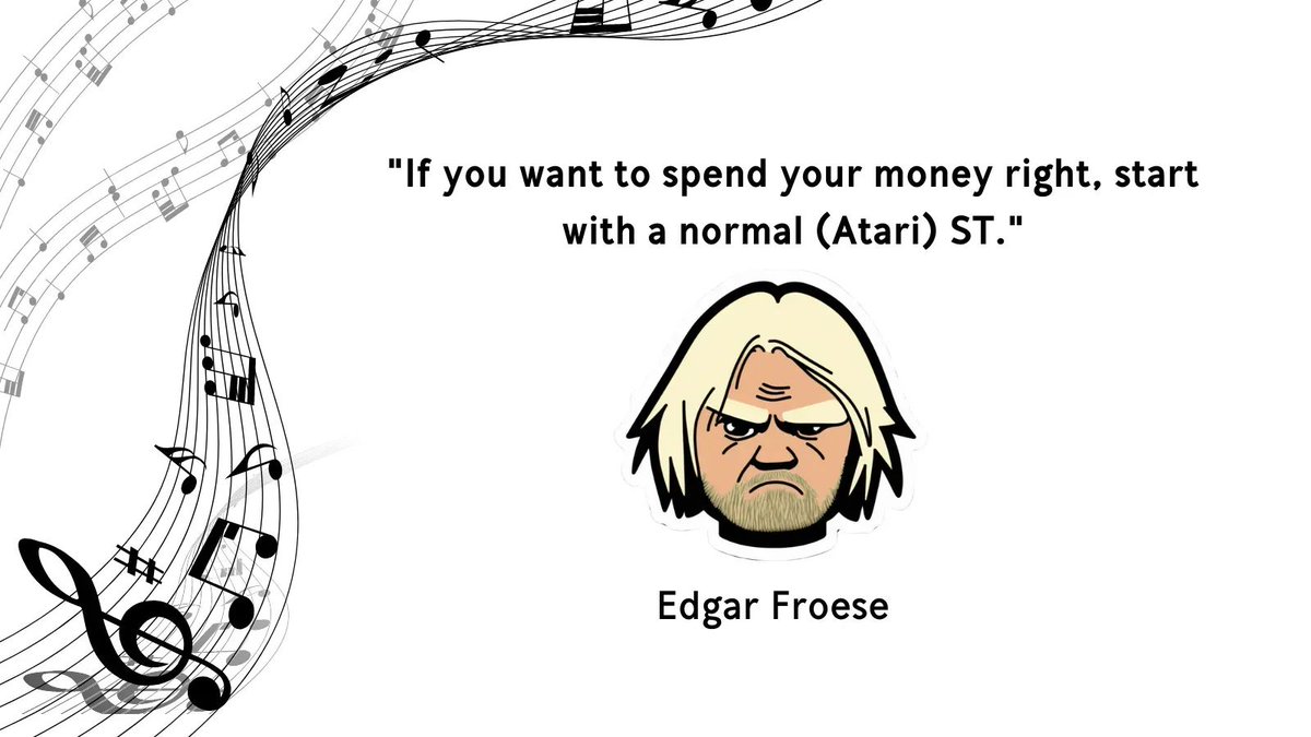 martinic's tweet photo. If you're a fan of synthesizers, then you don't want to miss this month's quote by Edgar Froese.
#SynthQuote #EdgarFroese #Atari #SynthesizerWisdom #MusicEducation #SynthInspiration #SynthCommunity #SynthLove #ElectronicMusic #SynthLife #MusicQuotes #InspiringQuotes https://t.co/QasIK3An35