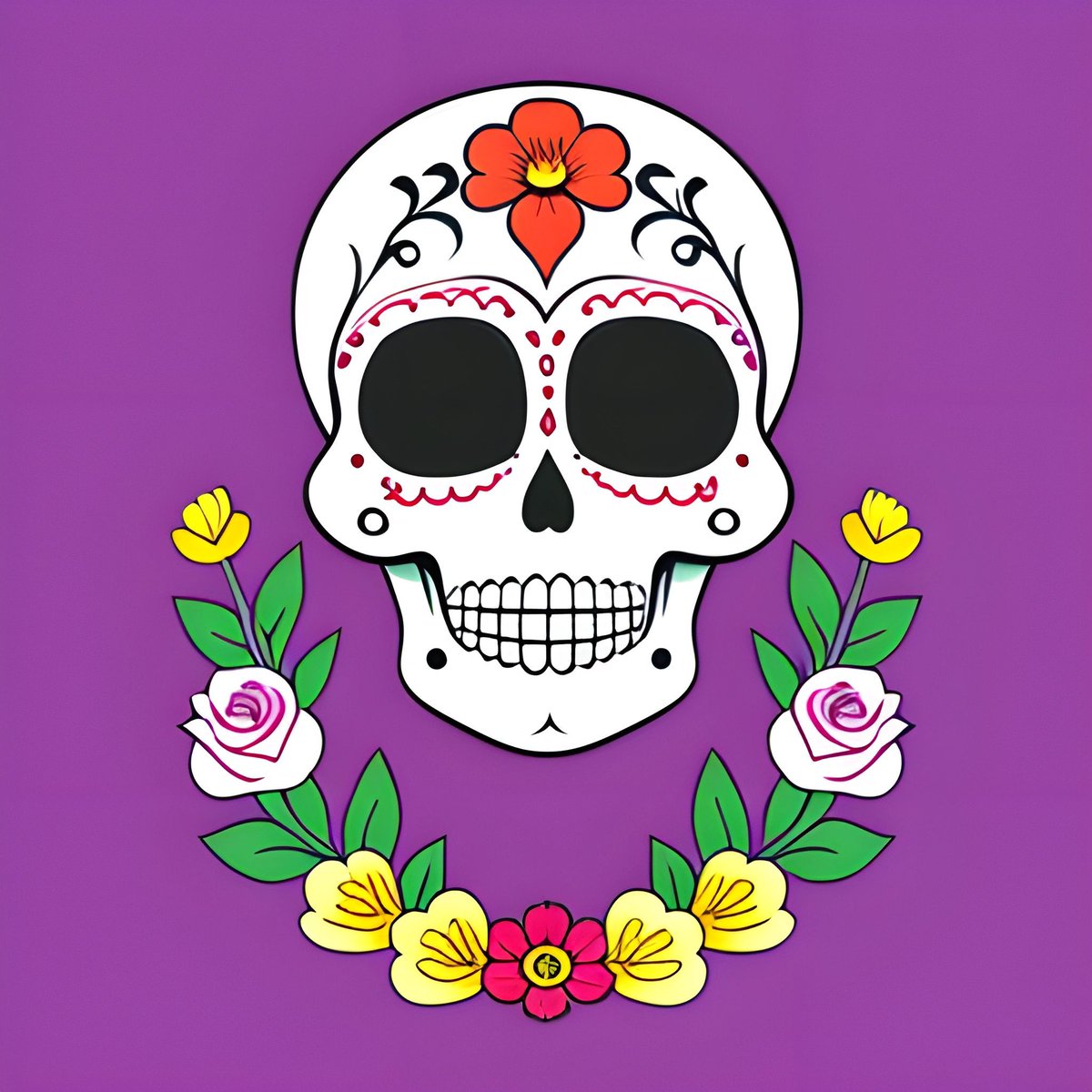 Today is Día de los Muertos! Celebrate with this interactive coloring page of a sugar skull. 💀 

enchantedlearning.com/crafts/dayofth…