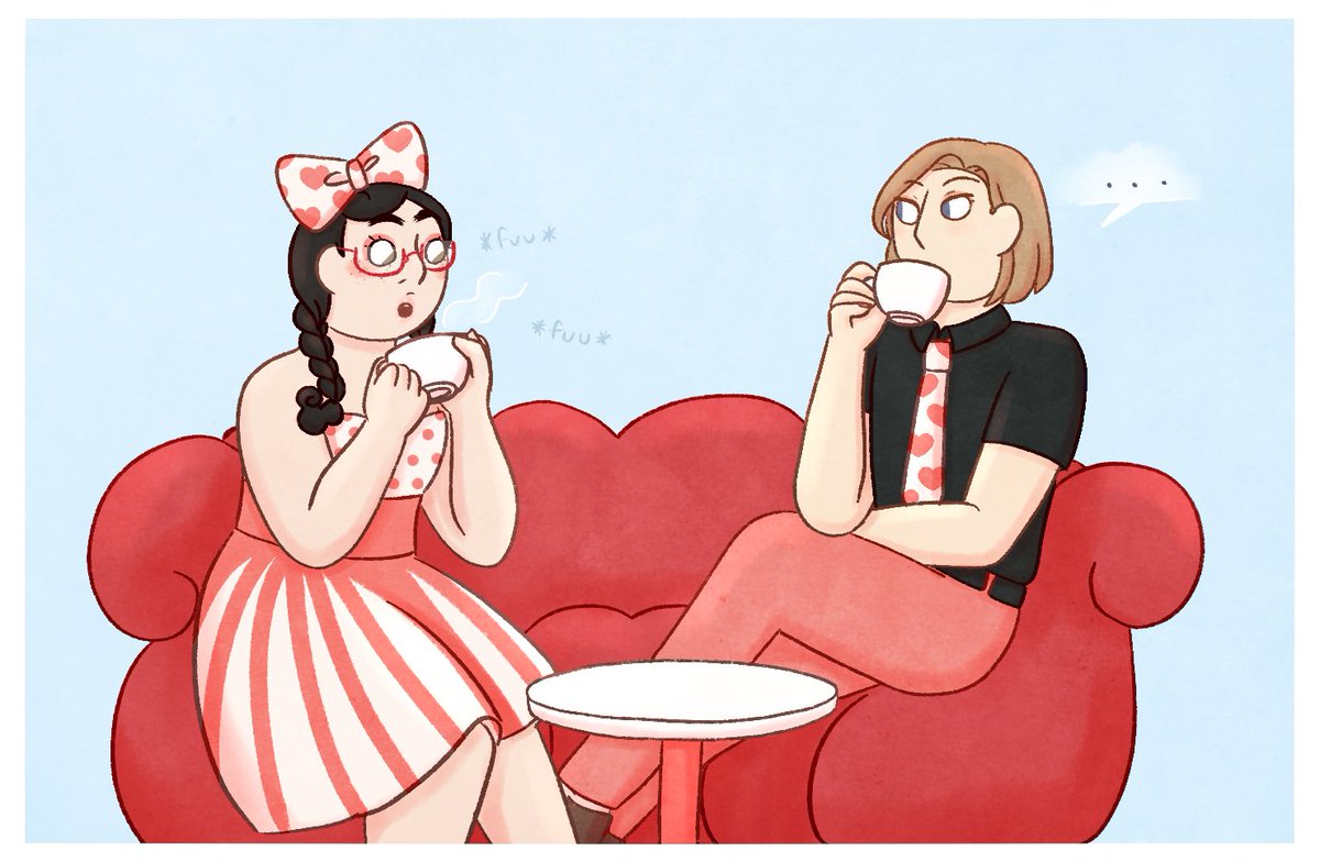 average Tsukimi and Kuranosuke café outing 🥰 #kuragehime #PrincessJellyfish #tsukimikurashita #kuranosukekoibuchi