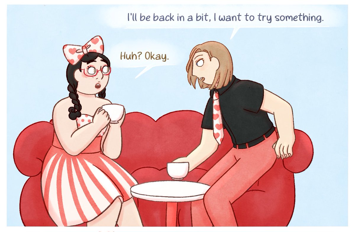 average Tsukimi and Kuranosuke café outing 🥰 #kuragehime #PrincessJellyfish #tsukimikurashita #kuranosukekoibuchi