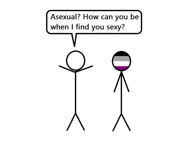 KatysCartoons's tweet photo. Most of the arguments against the existence of asexual people boil down to this https://t.co/eA5P9ytG8D