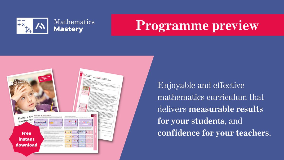 Take a look inside our Subject Excellence Programmes with our new programme previews!

Get instant access to sample lessons, activities, assessments and CPD.

Maths Primary: ow.ly/v9vV50PXxRH 

Maths KS3: ow.ly/mPeI50PXxRF