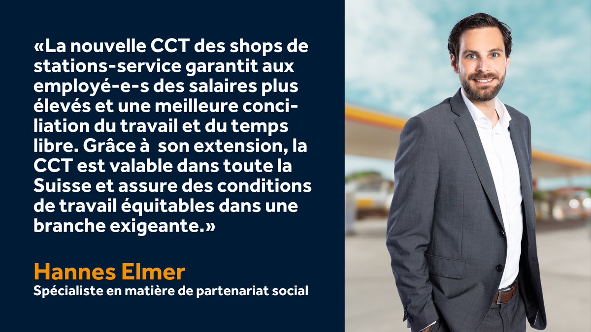 📢Des salaires plus élevés et plus de week-ends libres 

La CCT des shops de stations-service a été pour la première fois renégociée par les partenaires sociaux.

En savoir plus:
ow.ly/OXLO50Q2VyZ

<a href="/UniaSuisse/">UniaSuisse</a> @<a href="/syna_ch/">Syna - die Gewerkschaft</a>
#CCT #PartenaireSocial