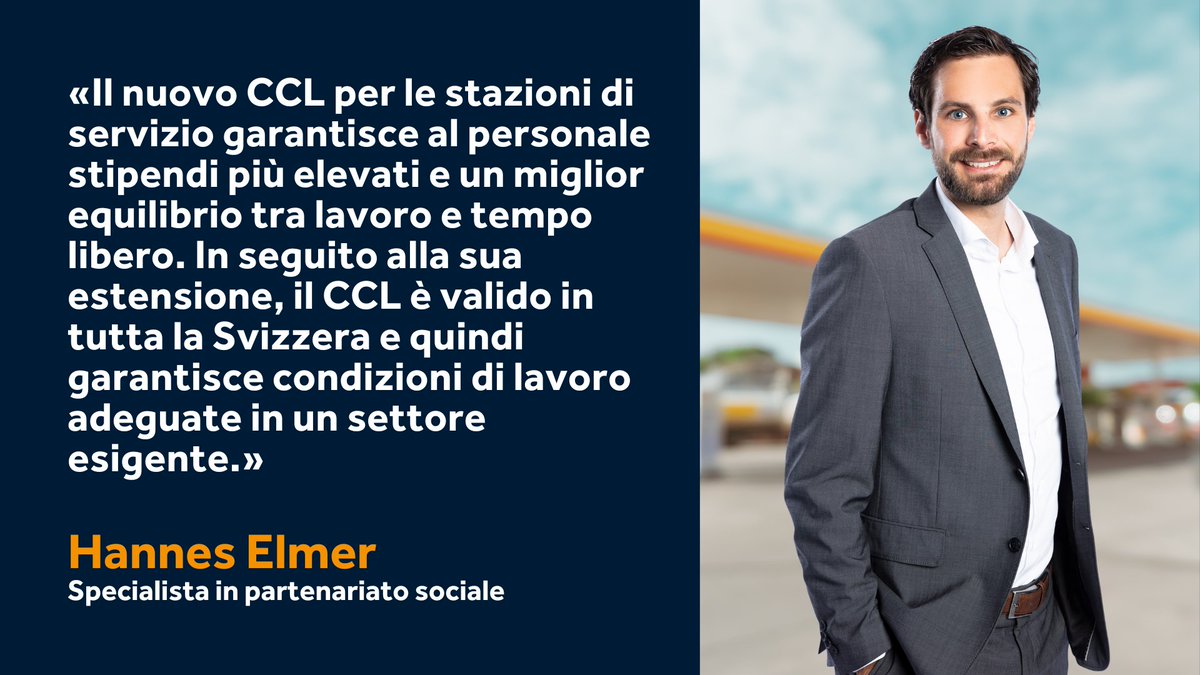 📢Salari più alti e più fine settimana liberi

Il CCL dei negozi delle stazioni di servizio è stato per la prima volta rinegoziato dalle parti sociali.

Più:
ow.ly/T2XH50Q2VEQ

<a href="/UniaSuisse/">UniaSuisse</a> <a href="/syna_ch/">Syna - die Gewerkschaft</a>
#PartenariatoSociale #CCL #Commercioaldettaglio