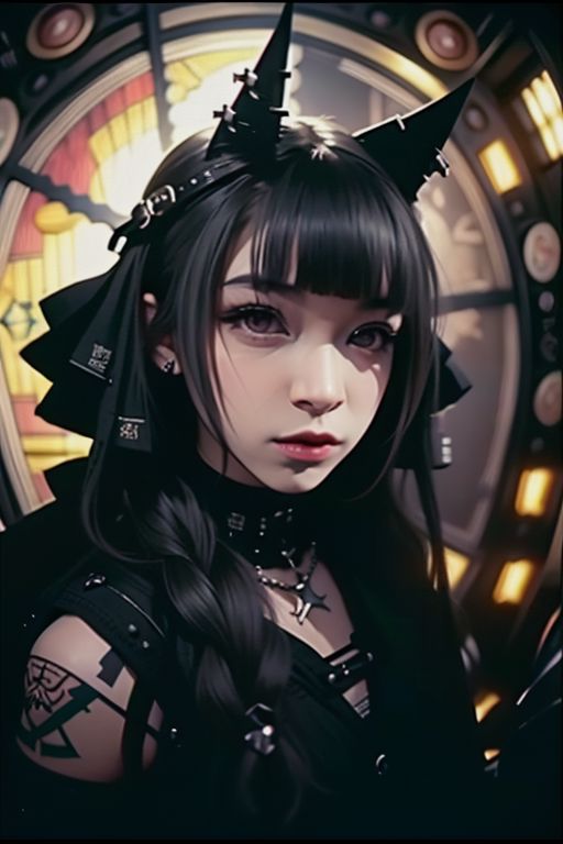 Jkt48LeapYear's tweet photo. #Halloween #Halloween2023 AI creation of @N_ShaniJKT48 as anime gothic edition https://t.co/iME5Ikctpa
