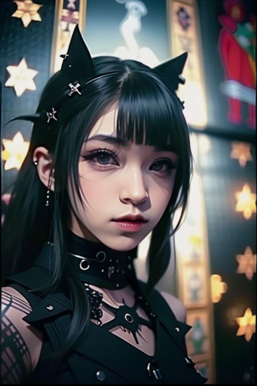 Jkt48LeapYear's tweet photo. #Halloween #Halloween2023 AI creation of @N_ShaniJKT48 as anime gothic edition https://t.co/iME5Ikctpa