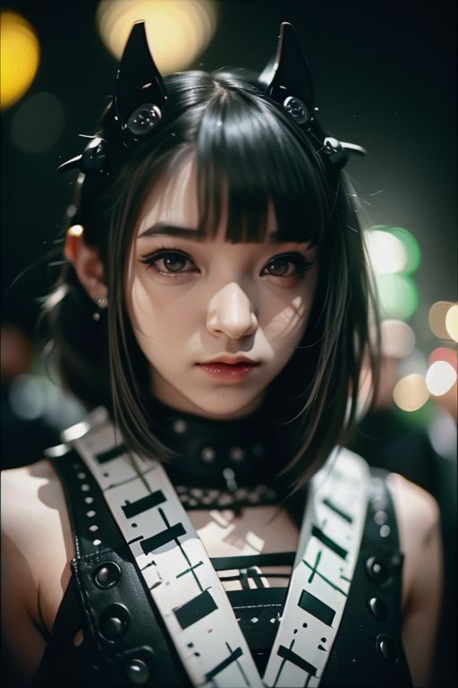 Jkt48LeapYear's tweet photo. #Halloween #Halloween2023 AI creation of @N_ShaniJKT48 cute anime gothic edition https://t.co/UVxMdsCUs5
