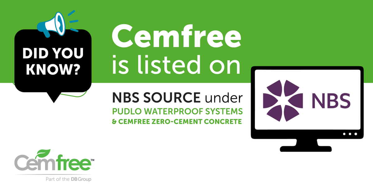 Cemfree is listed on NBS Source! Discover the benefits of our sustainable cement alternative. 

🟣 Find us here: source.thenbs.com/search-results…

#Cemfree #NBSsource #SustainableConstruction