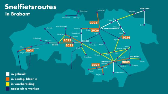 Dutch Province of #Brabant invested in "super cycle highways". Survey shows that when completed 20-30 % of users have switched from private car or bus. 1/2
brabant.nl/actueel/nieuws…