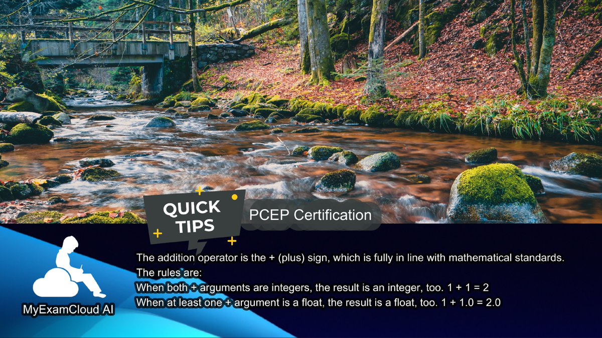 myexamcloud's tweet image. PCEP Certification (PCEP-30-02) - Tip of the day

myexamcloud.com/onlineexam/pce…

#python #pythonprogramming #pythoncertified #pythoncertification #pcep #fresher #myexamcloud
