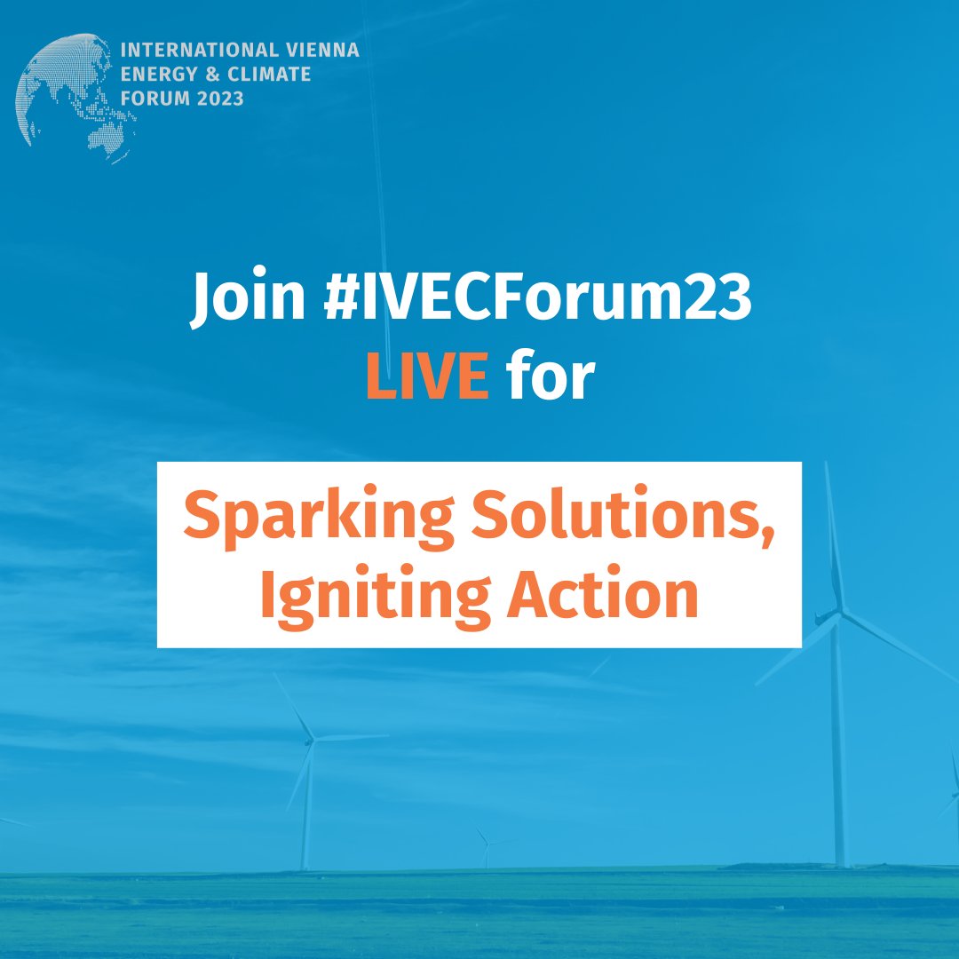 UNIDO's tweet photo. Join us LIVE at the International Vienna Energy &amp; Climate Forum for 2 days of innovation, collaboration &amp; game-changing solutions &amp; insights for sustainable energy &amp; #ClimateAction.

 Don’t miss out👉https://t.co/fZwBo8Bw0u
#IVECForum23 #ProgressbyInnovation #SDGsolutions https://t.co/BPC3Oo4Yje