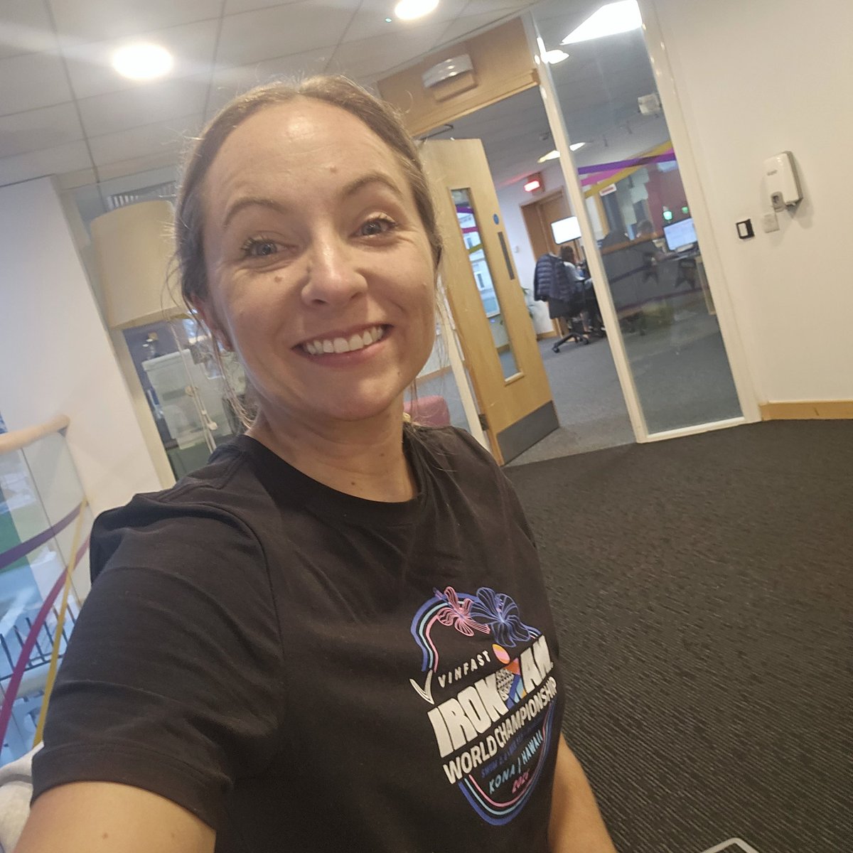 Missanniebean's tweet photo. It was great to chat with @BBCLeicester this morning about my @IRONMANtri Kona race! Thanks for having me on this mornings show! https://t.co/ltbnJnidA4