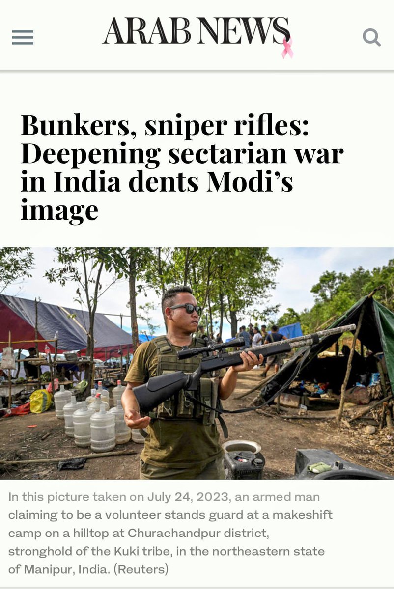 nareshchandra_1's tweet photo. Dear @narendramodi please do something urgently - before your international image as a strong leader gets irreparably hurt! The longer the conflict drags in Manipur it is not good for the country. And the only way to quickly and sustainably restore peace is to go after the #KukiTerrorists that are holding the state of #Manipur to ransom!!
@AmitShah @rajnathsingh @NBirenSingh